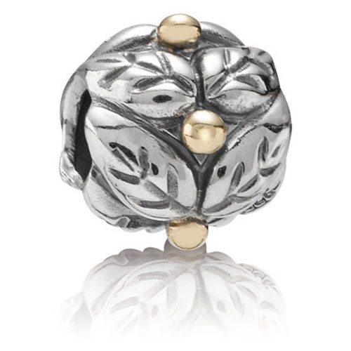Deze Pandora bedel is gemaakt van zilver en heeft prachtige gouden stippen. Het is een elegante toevoeging aan je armband of ketting. Draag deze bedel samen met andere zilveren of gouden bedels voor een stijlvolle look. Het is ook leuk om te combineren met verschillende kleuren en materialen voor een unieke uitstraling. Laat je creativiteit de vrije loop en creëer je eigen persoonlijke sieraad.