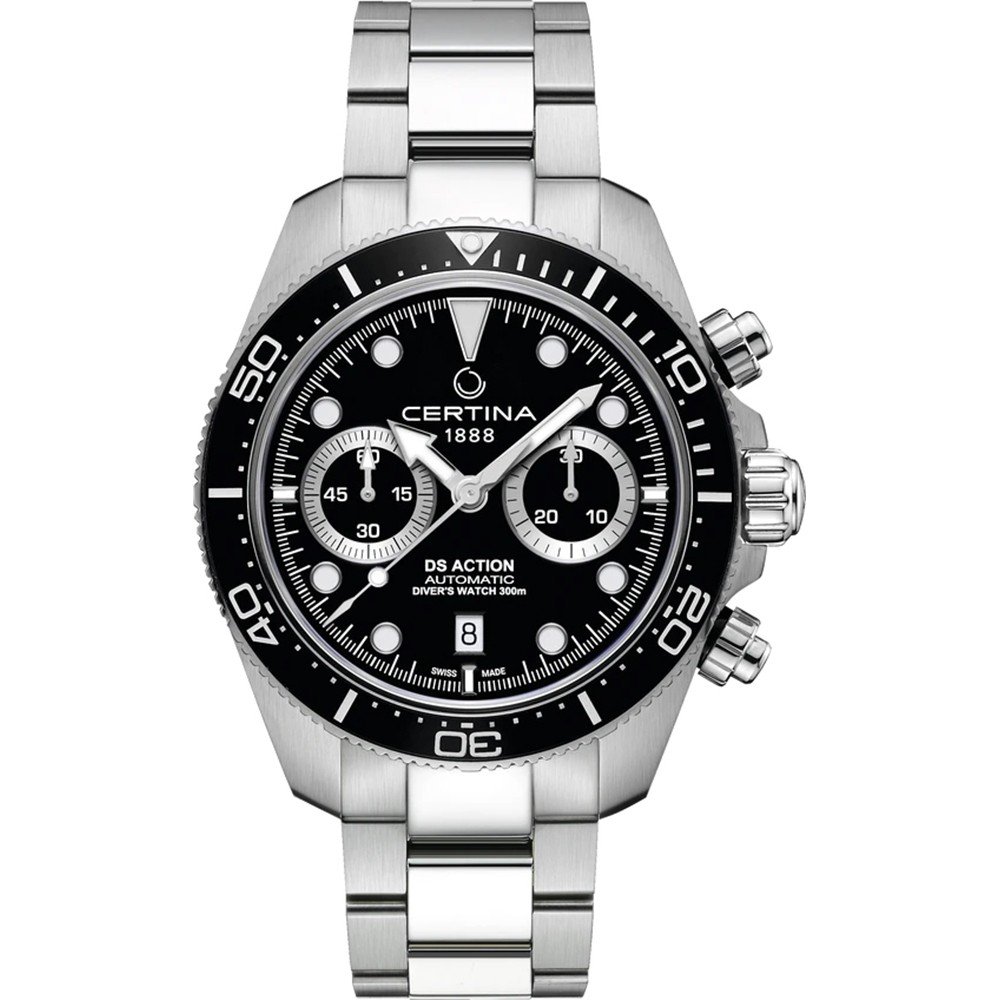 Certina - DS Action Diver Chrono 300 meter, Saffierglas, Automaat  - C0328271105100