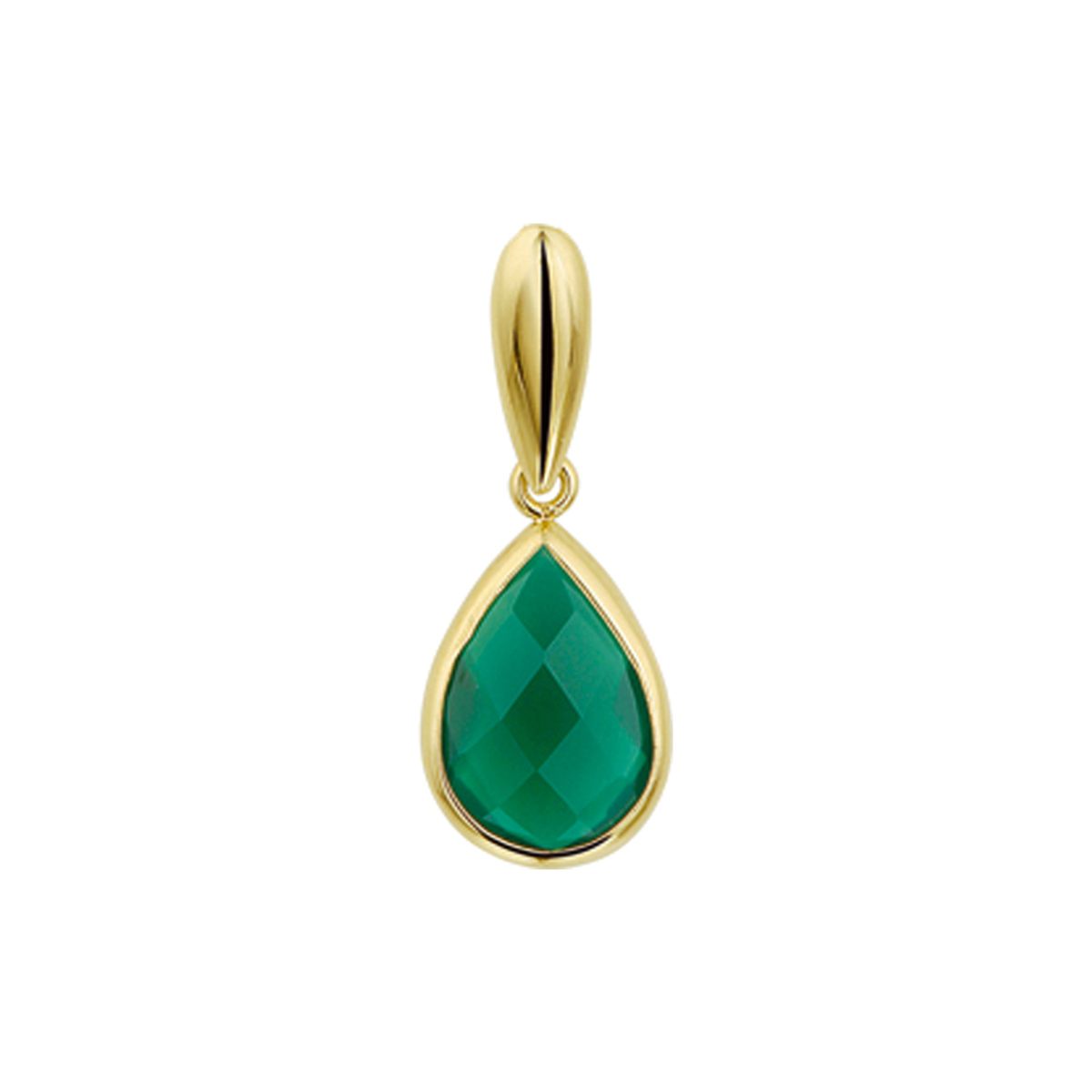 Beschrijving: Juist door het simplistische design is dit een echte eyecatcher. Ontdek hoe de kleuren van het goud en de edelsteen elkaar versterken. Details: Geelgouden hanger met groen agaat. De hanger is onderdeel van een set. 


Breedte: 7.5 mm
Hoogte: 20 mm Incl. Hangoog
Zetting: Briolette (kastzetting)