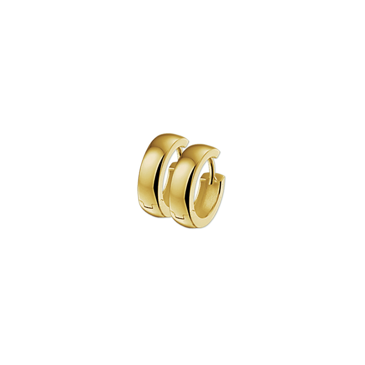 Beschrijving: Geelgouden klapcreolen gegoten met een bolle buis. 
Uniekenummer serie: 26610
Verpakt per: 1
Doelgroep: dames
Breedte: 4 mm