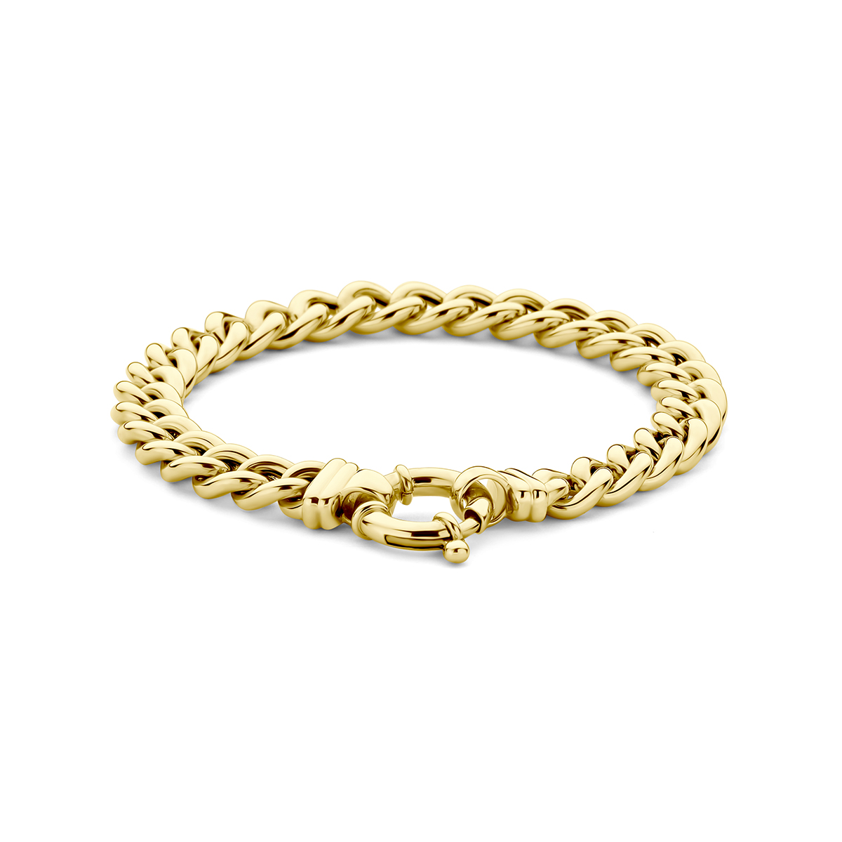 Gouden Gourmet Armband met Springslot