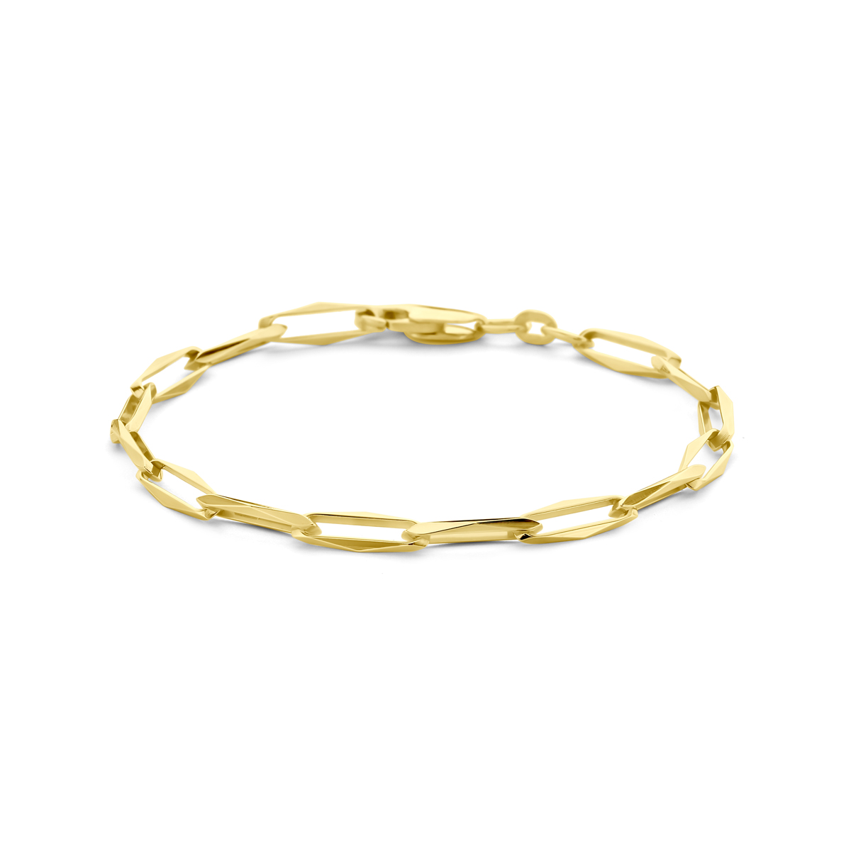 14krt gouden armband closed for ever  4,5mm 20.5cm