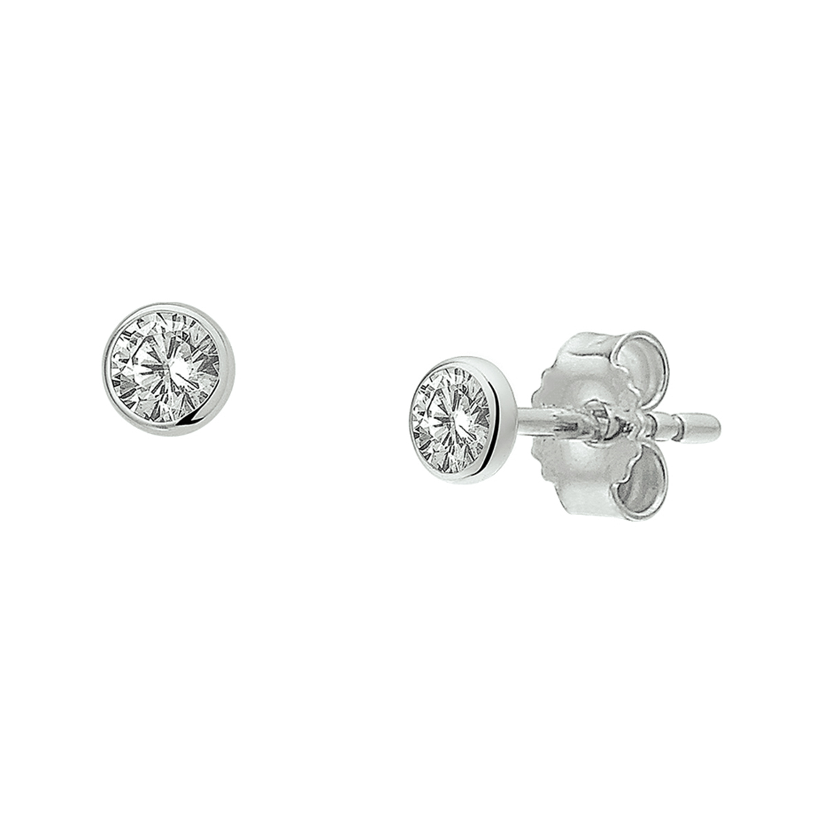 Witgouden oorknoppen met een briljant geslepen zirkonia van 3.5mm uitgevoerd met een stevige poussette sluiting.
Uniekenummer serie: 26567
Zetting: solitaire (kastzetting)