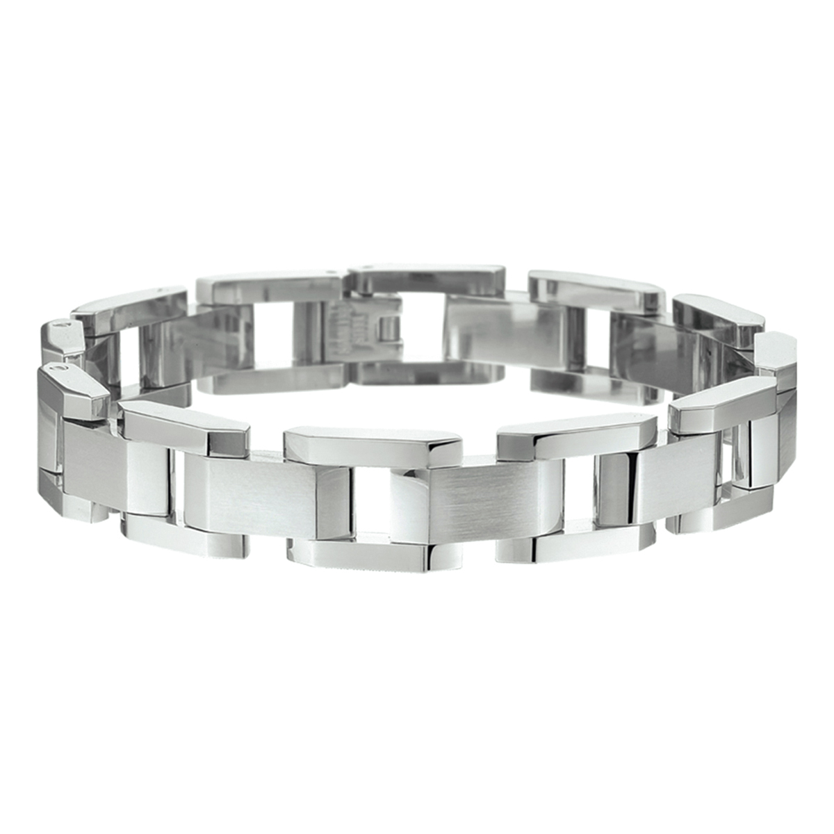Stalen armband, rechthoekige pennen band