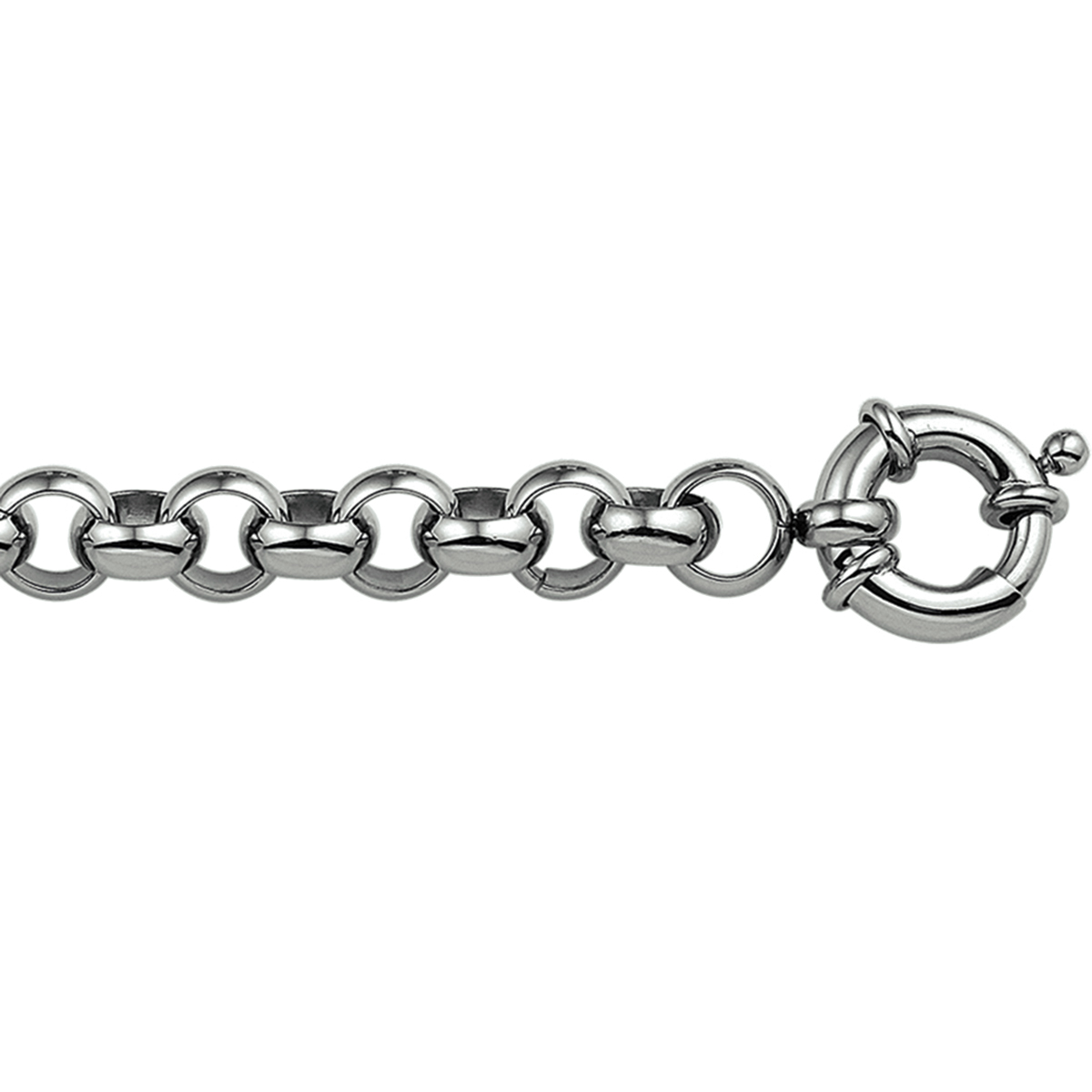 Beschrijving: Stalen armband met jasseron schakel. 
Uniekenummer serie: 31814
Verpakt per: 1
Doelgroep: dames
Breedte: 7 mm
Langste lengte: 19 mm