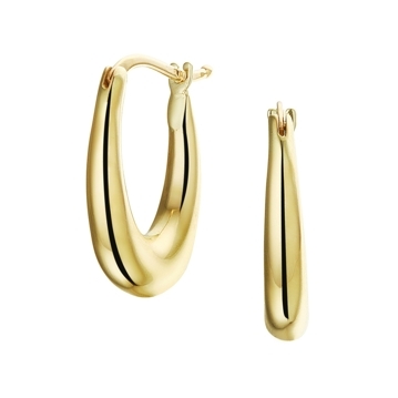 Oorringen in geel goud 14 k