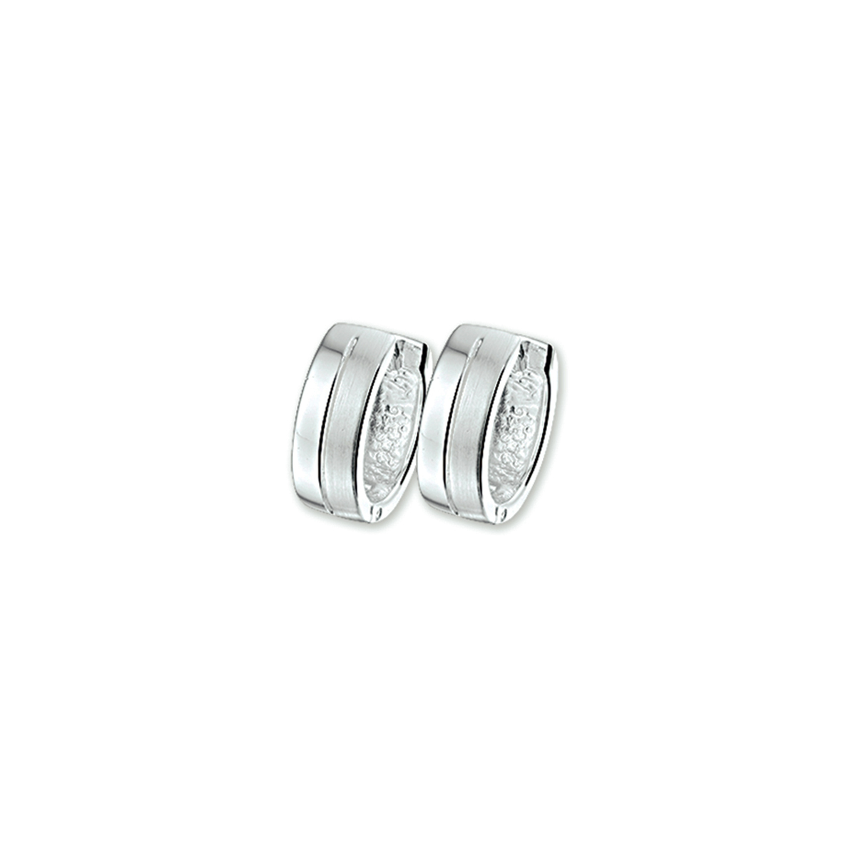 Beschrijving: Gerhodineerd zilveren klapcreolen met een poli/matte afwerking. 
Verpakt per: 1
Doelgroep: dames
Breedte: 4.5 mm