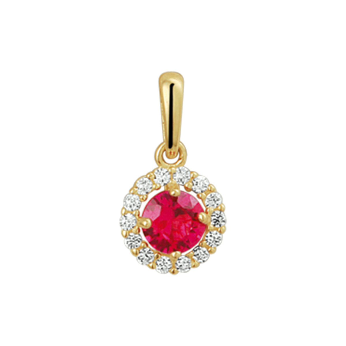 Beschrijving: Stijlvol geelgouden hanger met een totale hoogte van 1.3cm. Uitgevoerd met een synthetische robijn en een rozet van briljant geslepen zirkonia. De hanger is te combineren met bijpassende sieraden uit onze collectie.
Verpakt per: 1
Doelgroep: dames
Hoogte: 13 mm
