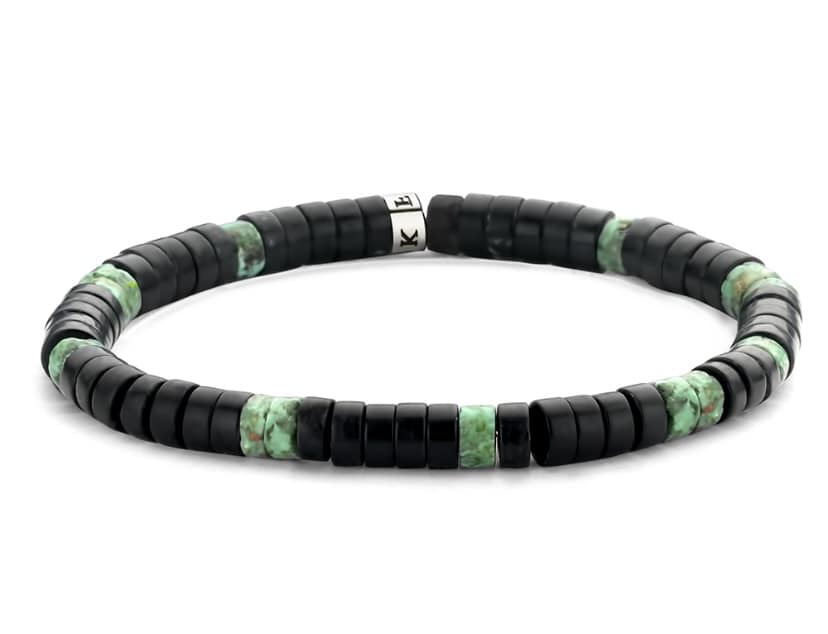 Heren armband met natuursten 