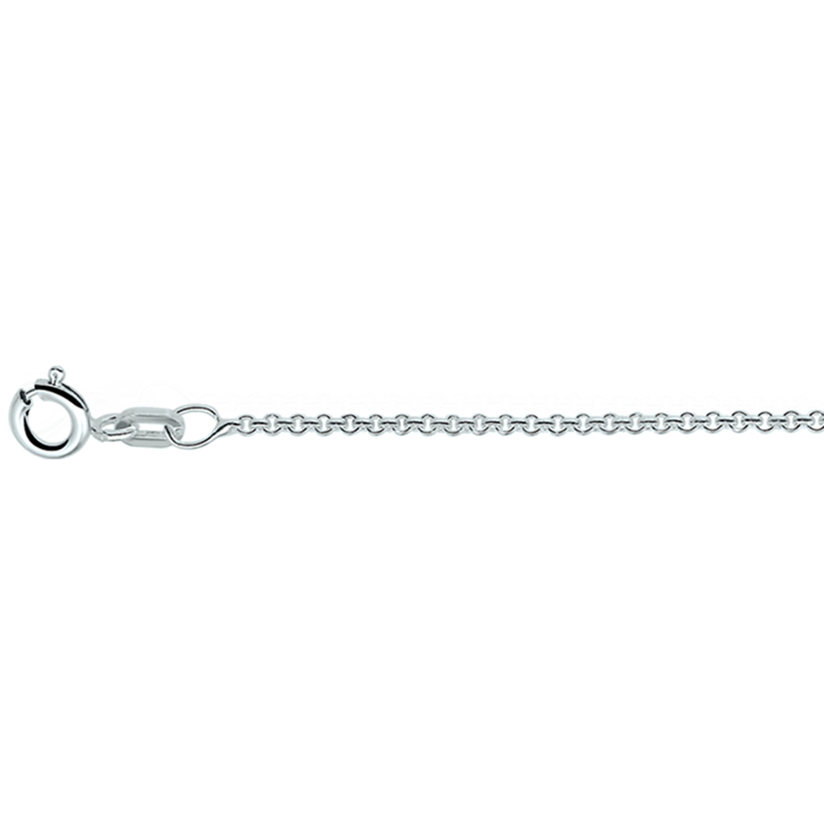 Dit collier van 1e gehalte zilver is nikkelvrij. Deze anker schakel is geslepen en heeft daardoor altijd een mooie glans. 
Breedte: 1.2 mm
Langste lengte: 42 cm