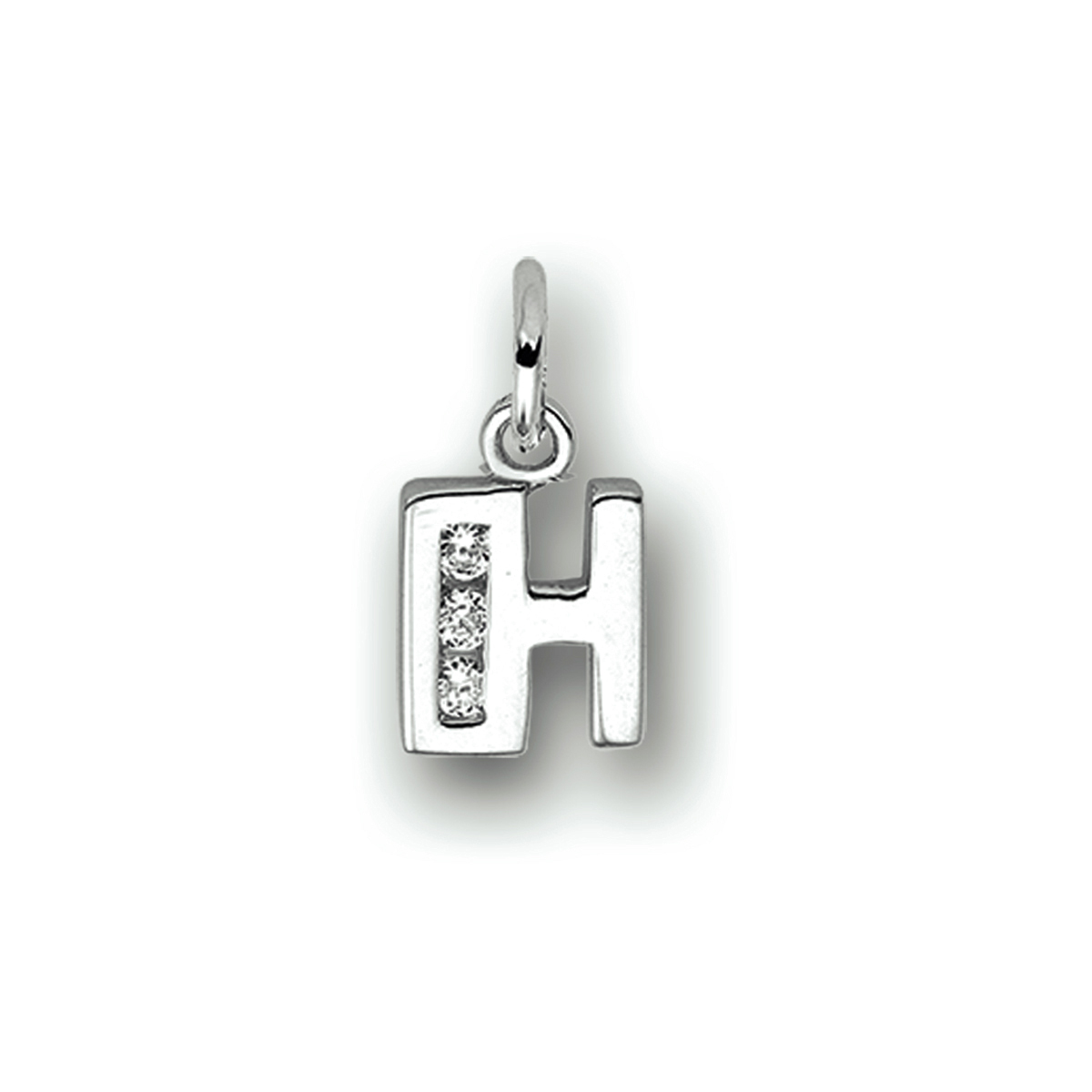 Beschrijving: Gerhodineerd zilveren hanger letter H met een hoogte van 10mm en een breedte van 7mm. Uitgevoerd met een schitterende rij van zirkonia.
Uniekenummer serie: 33598
Verpakt per: 1
Doelgroep: unisex
Zetting: alliance (rail zetting)