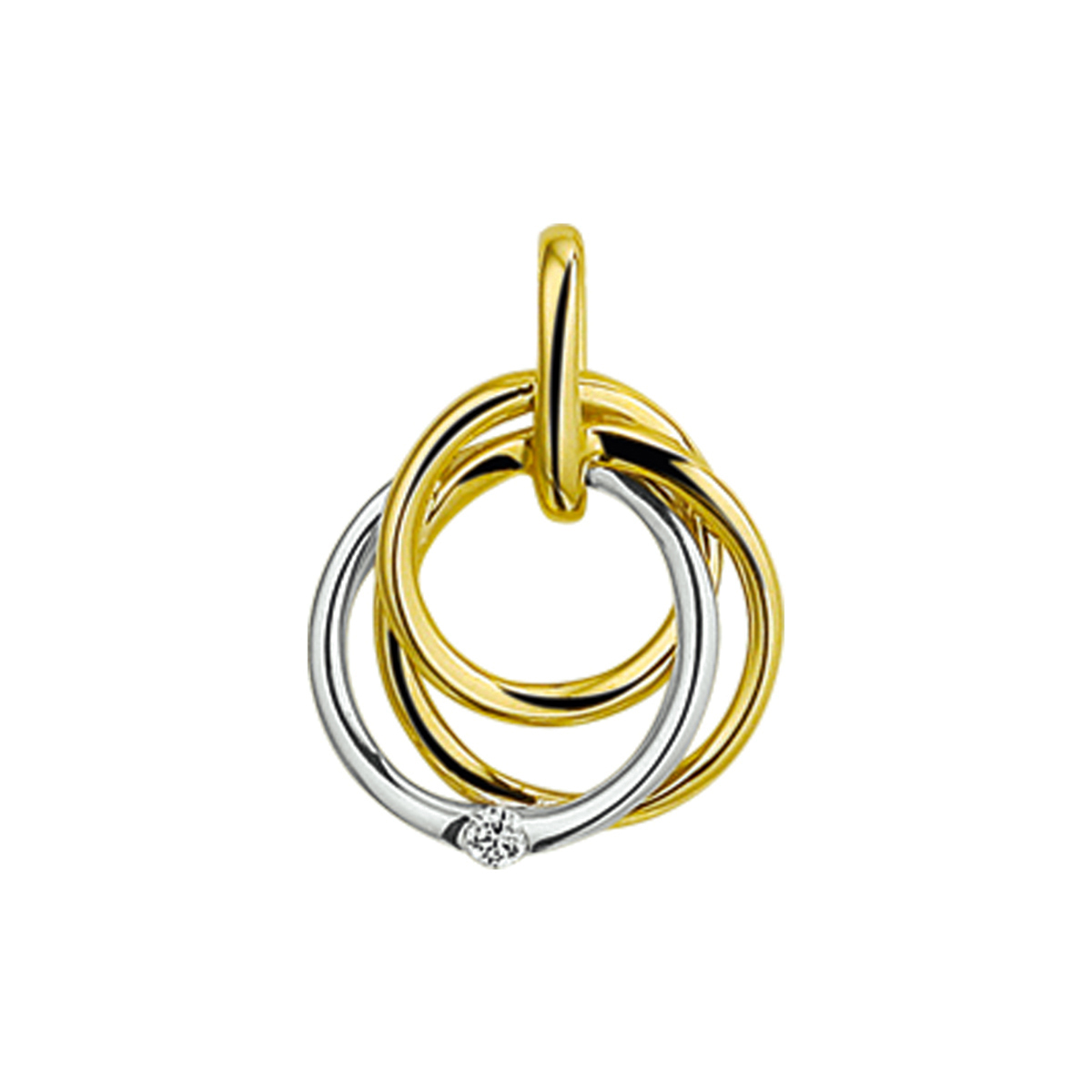 Beschrijving: Bicolor wit- en geelgouden hanger met diamant en een poli/matte afwerking.
Verpakt per: 1
Doelgroep: dames
Breedte: 13 mm
Hoogte: 17 mm
Zetting: solitaire (span zetting)
