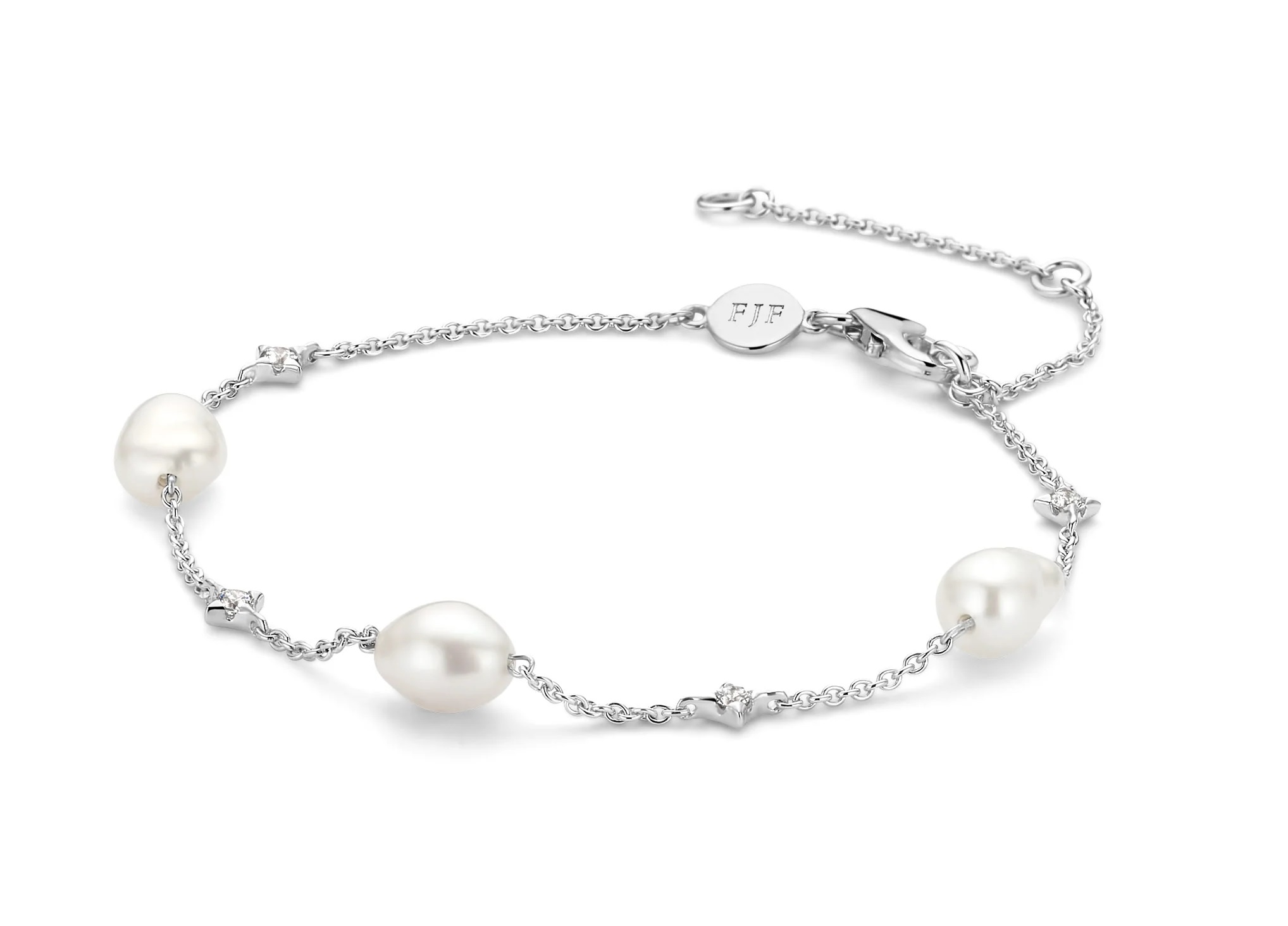 Armband in zilver met parel