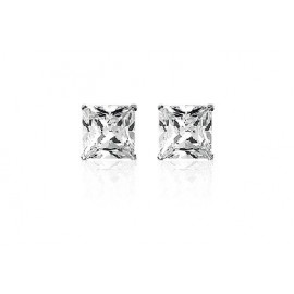 Oorbellen in zilver met zirconium