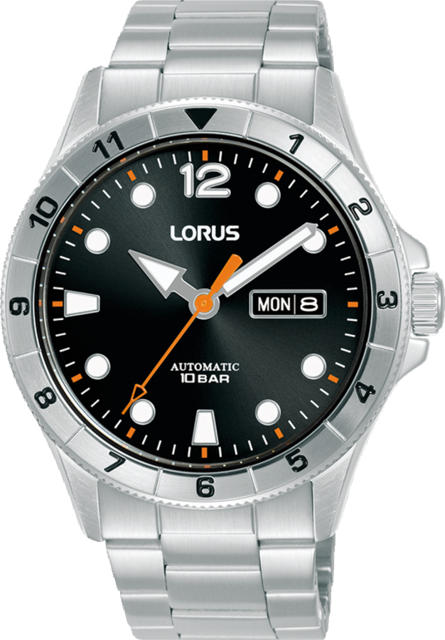 Dit is een herenhorloge van het merk Lorus. Het is een analoog horloge gemaakt van staal. De diameter van de kast is 42 mm en de kast is 13 mm dik.
De verdere specificaties van het horloge zijn als volgt:
Kastvorm: rond
Kastkleur: zilverkleurig
Kastmateriaal: staal
Bandbreedte: 20 mm
Bandlengte: 267 mm
Sluiting: vouwsluiting met drukker
Wijzerplaatkleur: zwart
Glassoort: hardlex mineraal glas
Waterdichtheid: 10 ATM
Techniek: automaat