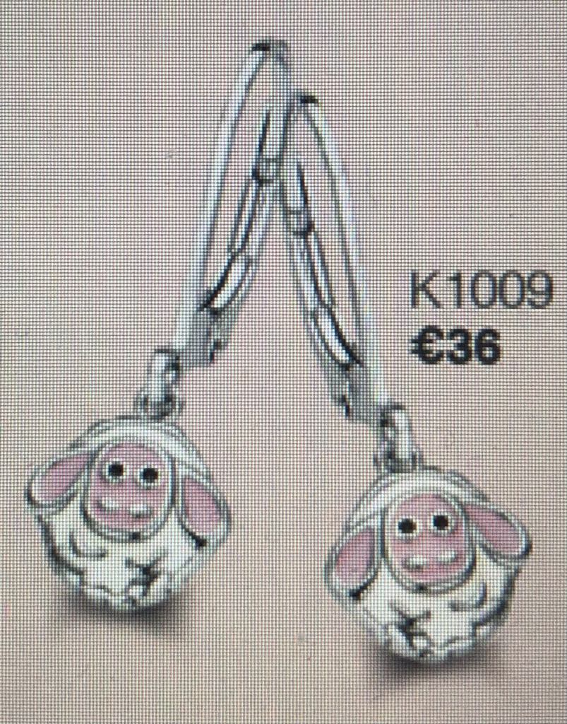 Kinder oorbellen in zilver
