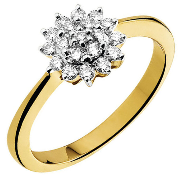 Ring 14 karaat
19-0.50 crt
H SI