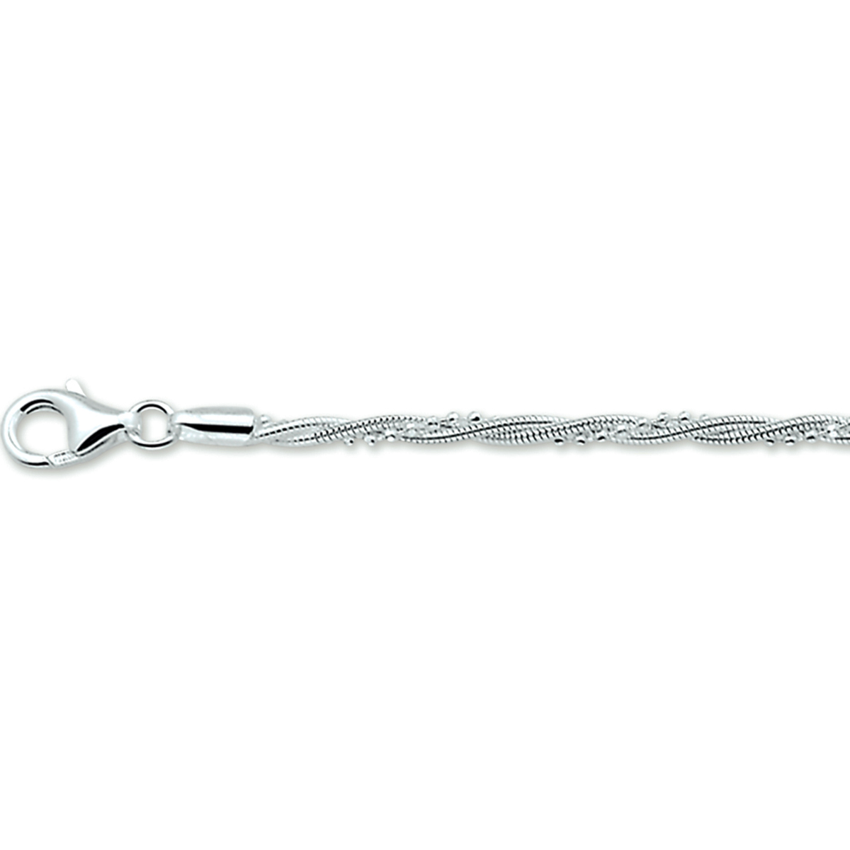 Armband gevlochten dames 19cm