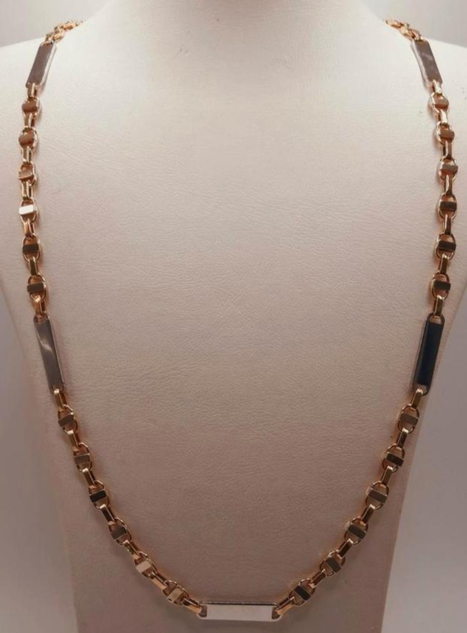 gouden ketting 14kt 
58 cm