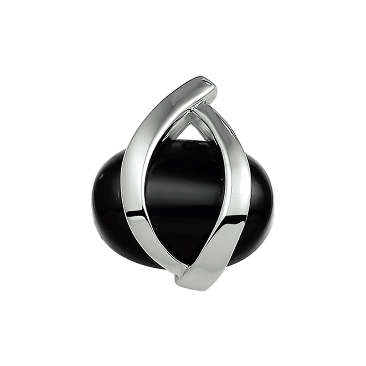 Beschrijving: Gerhodineerd zilveren hanger met zwart onyx. 
Verpakt per: 1
Doelgroep: dames
Breedte: 20 mm
Hoogte: 23 mm