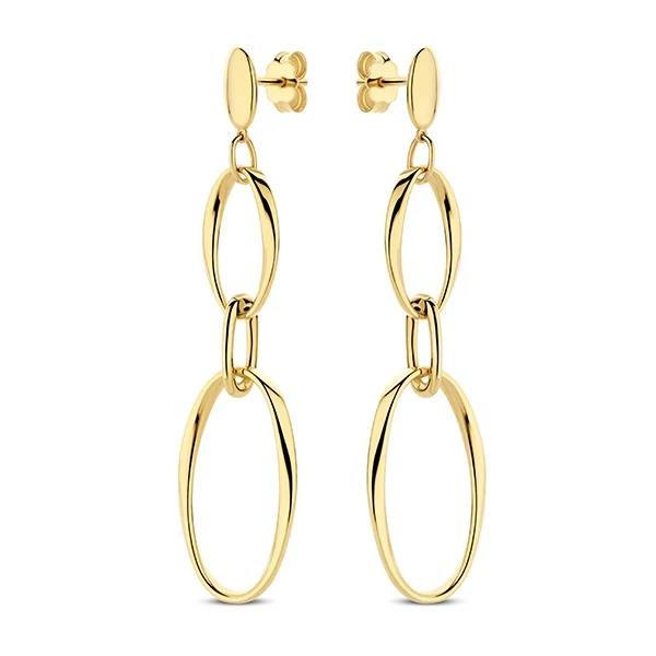 Oorhangers in geelgoud 14 k