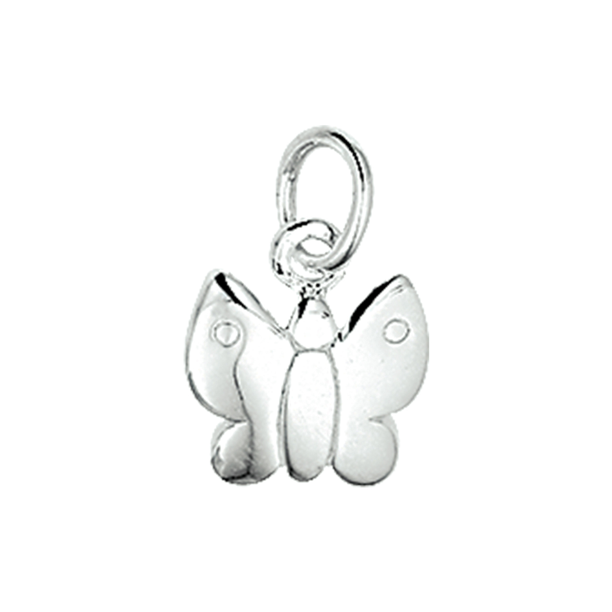hanger vlinder zilver wit
