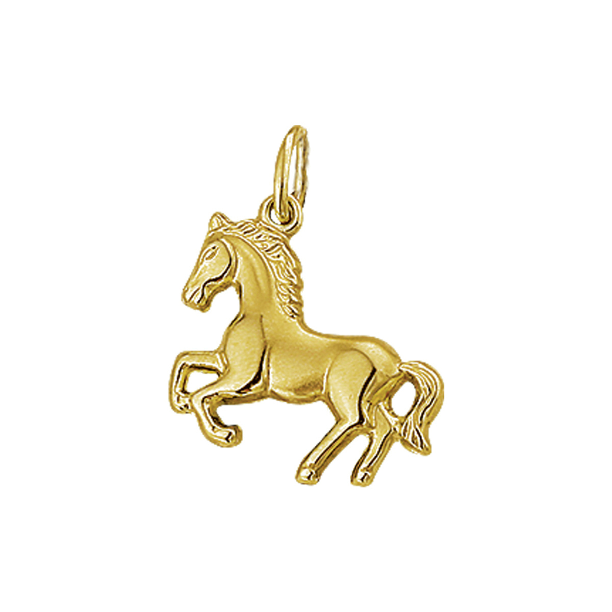 Beschrijving: Geelgouden bedel met een paard.
Verpakt per: 1
Doelgroep: unisex
Breedte: 14 mm
Hoogte: 14 mm