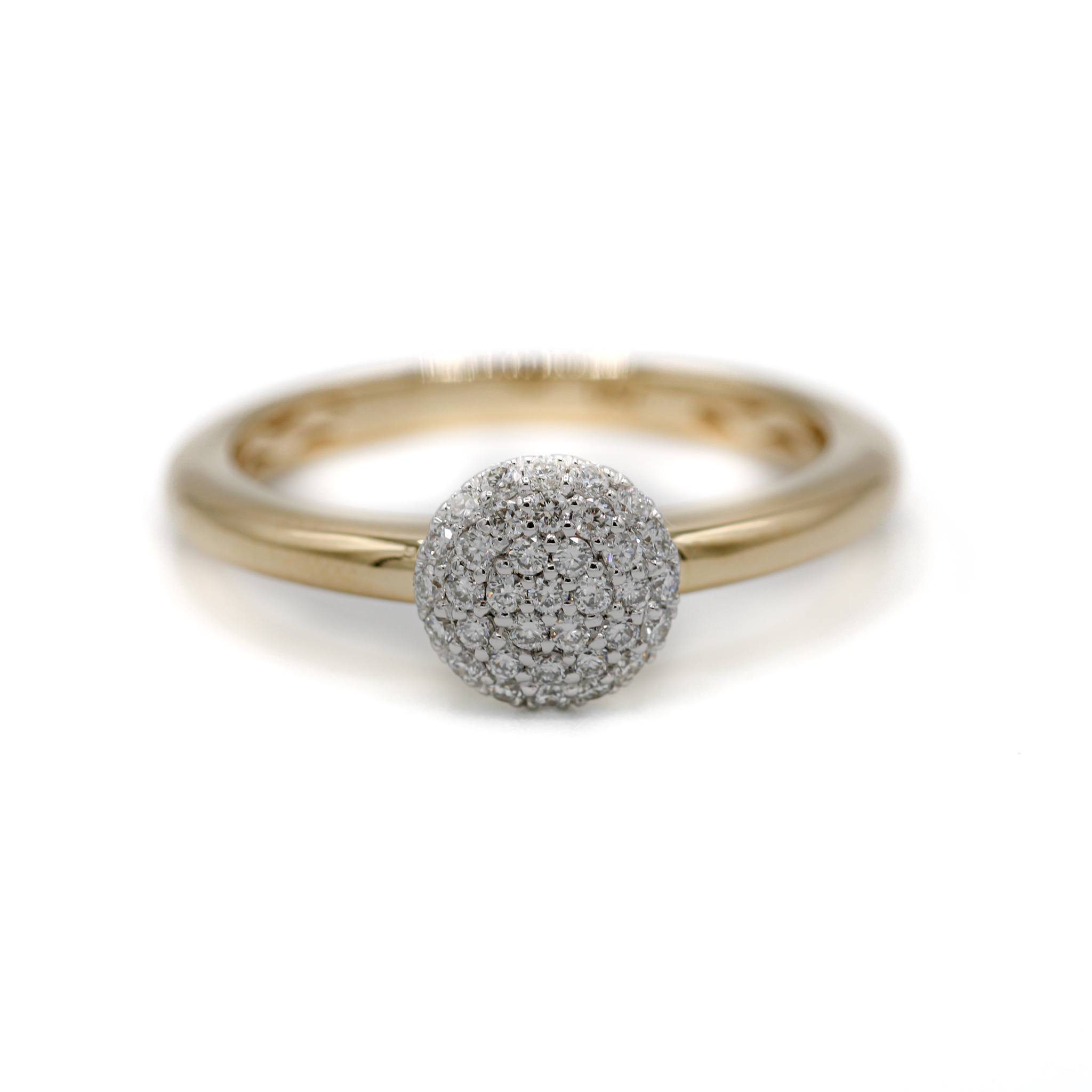Ring Femme Adoree in goud 18 k met 0.22 ct diamant 