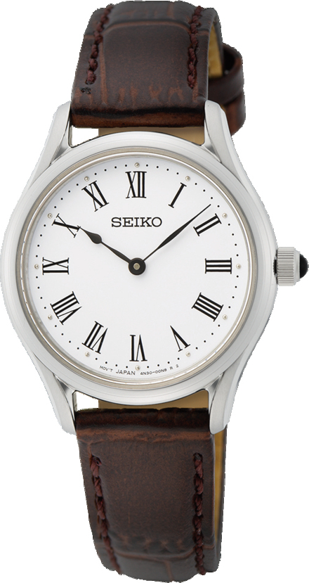 Dit is een dameshorloge van het merk Seiko. Het is een analoog horloge gemaakt van staal. De diameter van de kast is 29 mm mm en de kast is 7 mm mm dik.
De verdere specificaties van het horloge zijn als volgt:
Kastvorm: rond
Kastkleur: zilverkleurig
Kastmateriaal: staal
Bandbreedte: 13.5 mm
Bandlengte: 208 mm
Sluiting: gesp
Wijzerplaatkleur: wit
Glassoort: saffier glas
Waterdichtheid: 5 ATM
Techniek: quartz