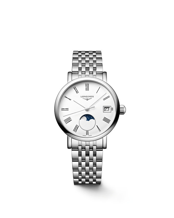 De Longines Elegant L43304116 is een prachtig horloge met een elegante en tijdloze uitstraling. Het horloge heeft een stijlvolle witte wijzerplaat met zilveren uurmarkeringen en wijzers. De zilveren roestvrijstalen kast en armband voegen een luxe touch toe aan het design. Dit horloge is perfect voor zowel formele als informele gelegenheden. Draag het om je pols als statementaccessoire en maak je outfit helemaal compleet.