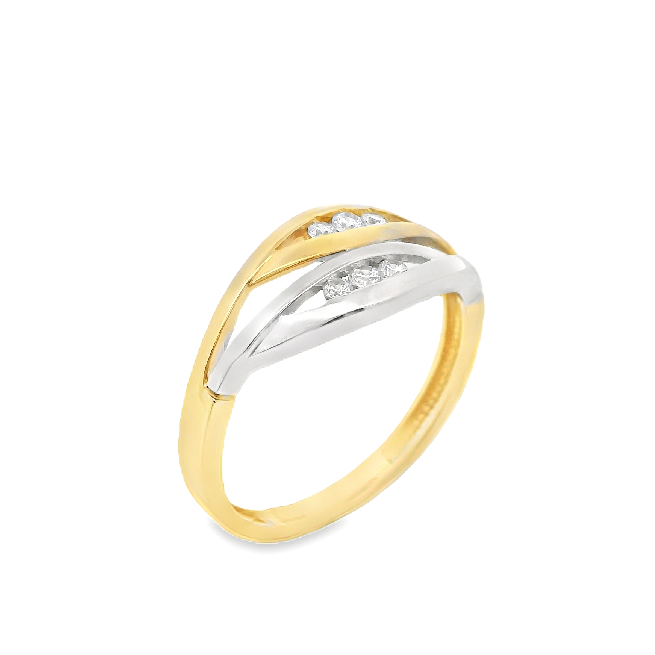 Deze ring van Louis Bros is vervaardigd uit 14 karaat bicolor (2.20 gr).
Deze ring combineert de luxe van geelgoud met de strakke uitstraling van witgoud in een modern design. Versierd met sprankelende zirkonia-steentjes, voegt deze ring een vleugje glans en elegantie toe. Het subtiele contrast van de metalen en de schittering van de zirkonia maken dit sieraad tot een verfijnd statementstuk, perfect voor elke moderne vrouw die houdt van tijdloze schoonheid met een eigentijdse twist.
De ring is verkrijgbaar in meerdere afmetingen.