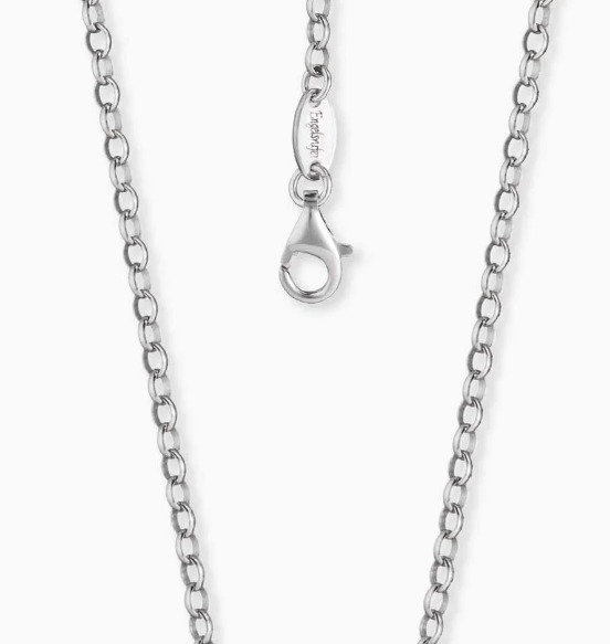 zilveren 90cm jasseron collier ovaal van het merk engelsrufer