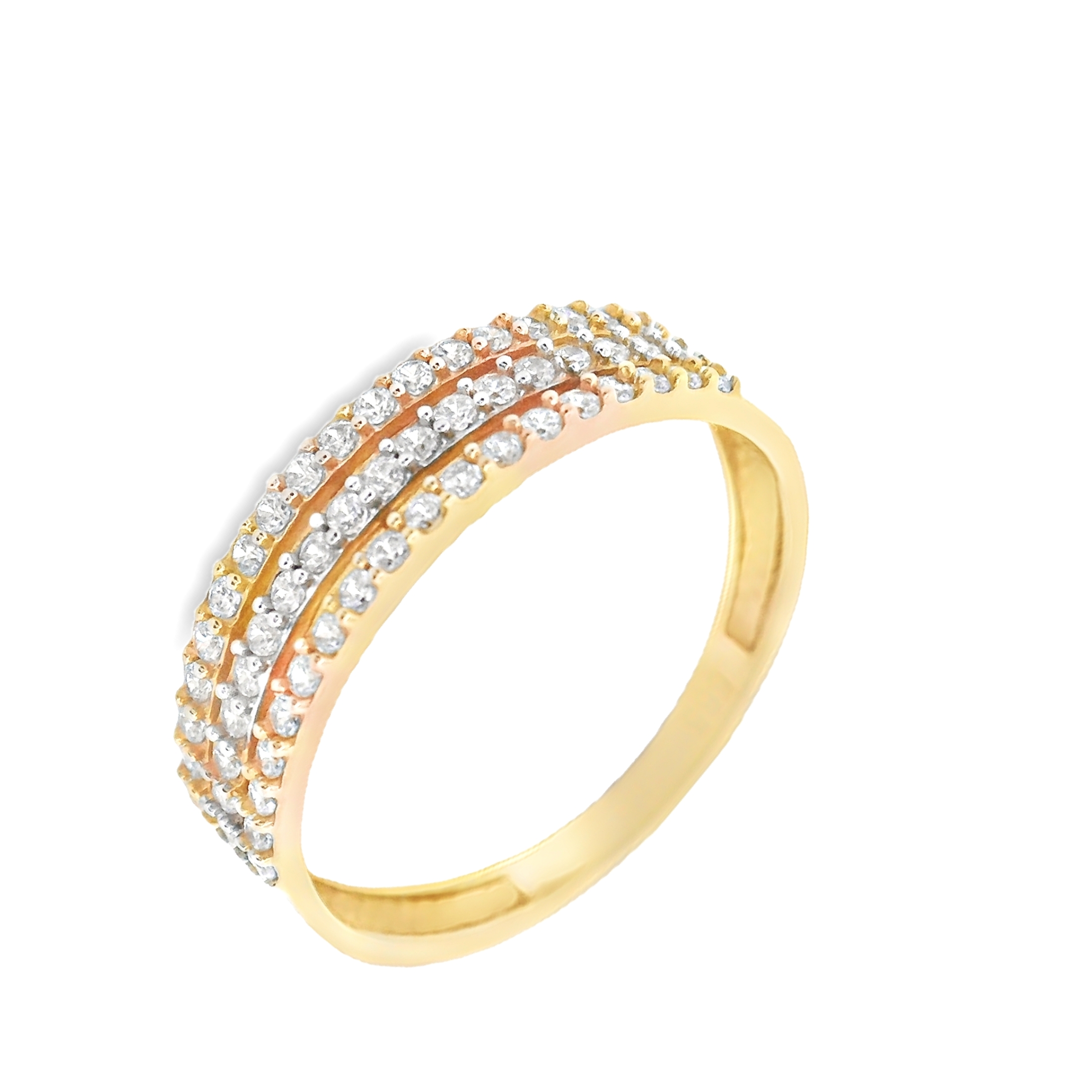 Deze ring van Louis Bros is vervaardigd uit 14 karaat bicolor (1.92 gr).
Deze ring combineert de luxe van geelgoud met de strakke uitstraling van witgoud in een modern design. Versierd met sprankelende zirkonia-steentjes, voegt deze ring een vleugje glans en elegantie toe. Het subtiele contrast van de metalen en de schittering van de zirkonia maken dit sieraad tot een verfijnd statementstuk, perfect voor elke moderne vrouw die houdt van tijdloze schoonheid met een eigentijdse twist.
De ring is verkrijgbaar in meerdere afmetingen.