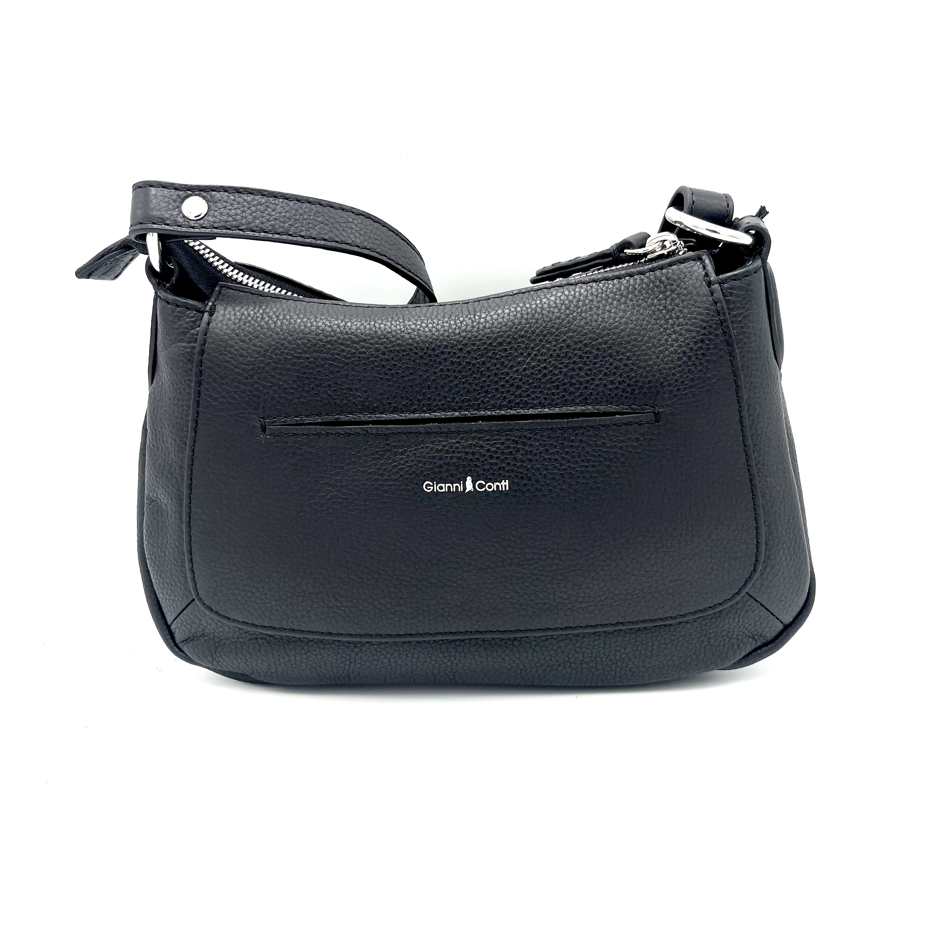 Deze Gianni Conti crossbody tas heeft een trendy jeanslook die perfect past bij elke outfit. De tas is voorzien van verschillende vakken om al je essentials georganiseerd te houden. Draag de tas over je schouder voor een casual en stijlvolle uitstraling. De verstelbare schouderriem zorgt ervoor dat je de tas op de gewenste lengte kunt dragen. Een praktische en modieuze keuze voor dagelijks gebruik.
De binnenkant is voorzien van een kleurige bone voering met steekvak en ritsvak. De lange schouderriem is verstelbaar.

Afmetingen:
Hoogte 17cm x breed 26cm x diep 11cm