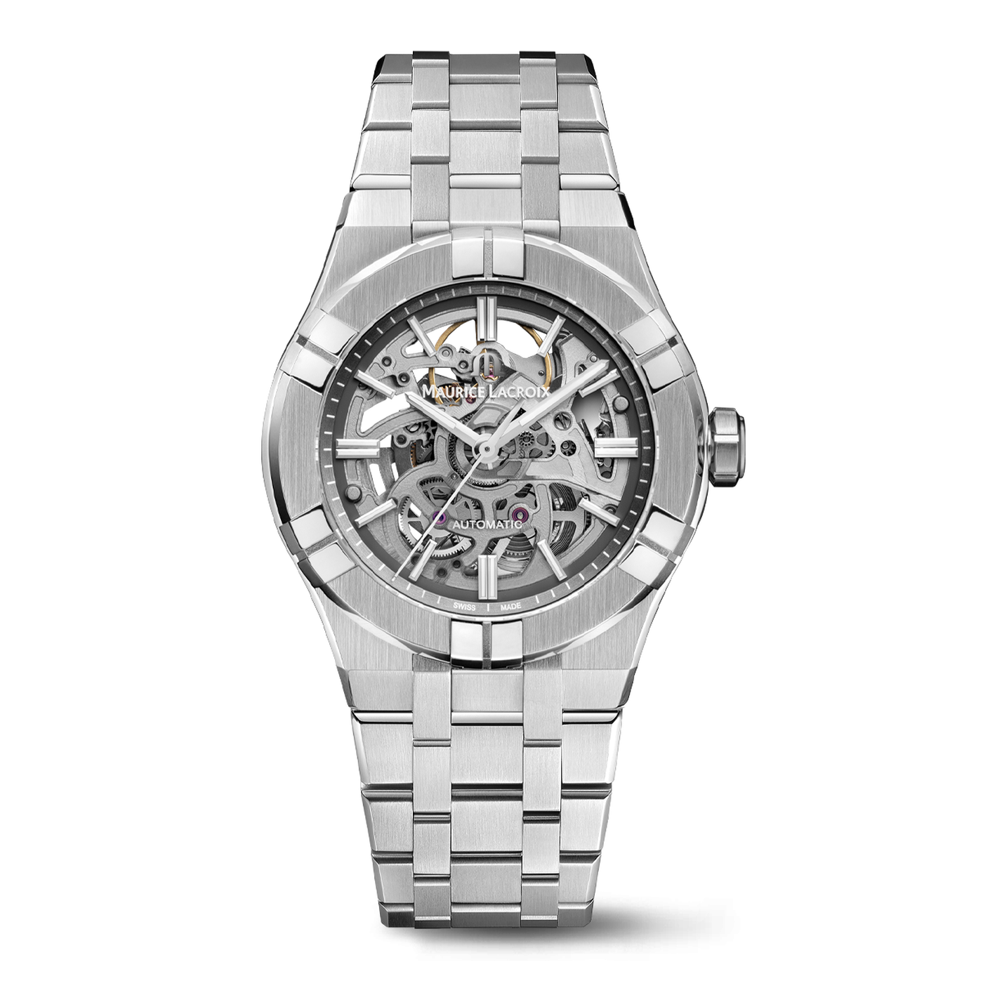 Dit is een horloge van het merk Maurice Lacroix gemaakt voor dames en heren.
De specificaties zijn als volgt:
Kastmaat: 39mm
Kastdikte: 11
Bandbreedte: 24
Waterdichtheid: 20 ATM / 200 Meter / 660 Feet
