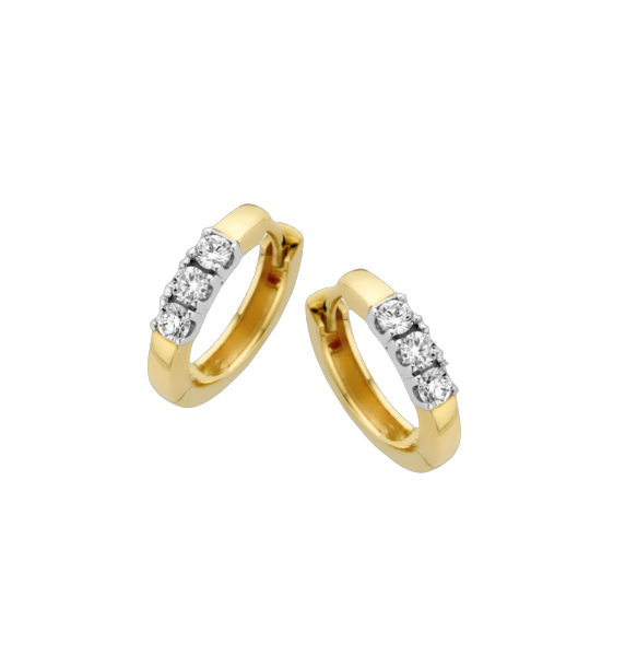 Schitterende MEMOIRE oorsieraden met briljant geslepen diamanten. Perfect te combineren met MEMOIRE hangers armbanden en ringen.