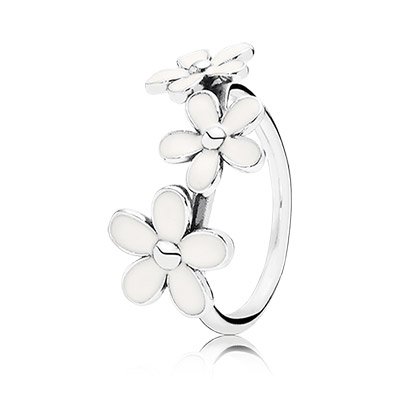 Deze Pandora Ring is gemaakt van sterling zilver en is versierd met bloemdetails en sprankelende zirconia stenen. Het heeft een elegante en vrouwelijke uitstraling en kan perfect worden gecombineerd met andere sieraden van Pandora. Draag deze ring solo voor een subtiele look of stapel hem met andere ringen voor een meer opvallende uitstraling. Een prachtige toevoeging aan elke sieradencollectie!
