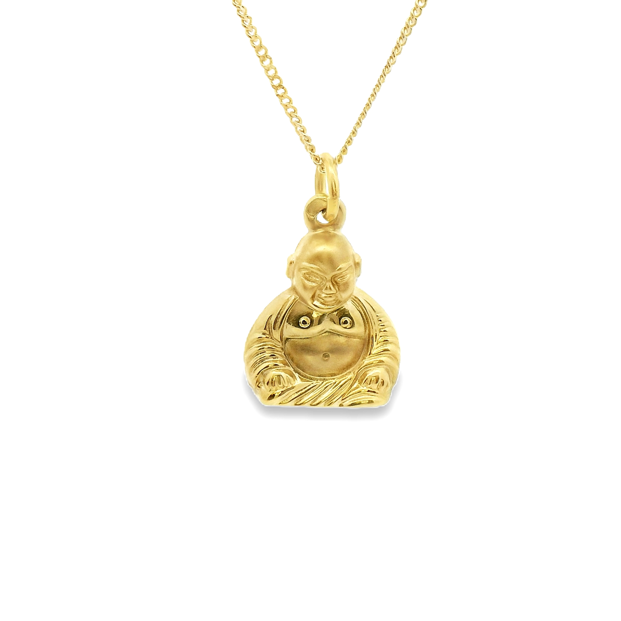 Deze hanger van Louis Bros is vervaardigd uit 14 karaat geelgoud (1.12 gr).

Een geelgouden hanger met een Boeddha-figuur straalt rust en spiritualiteit uit. De warme glans van het geelgoud versterkt de serene uitstraling van Boeddha, die symbool staat voor verlichting, innerlijke vrede en wijsheid. Dit betekenisvolle sieraad is niet alleen een stijlvol accessoire, maar ook een krachtige talisman die herinnert aan de waarden van mededogen en balans in het leven. Perfect voor wie een spiritueel element aan zijn of haar look wil toevoegen.
