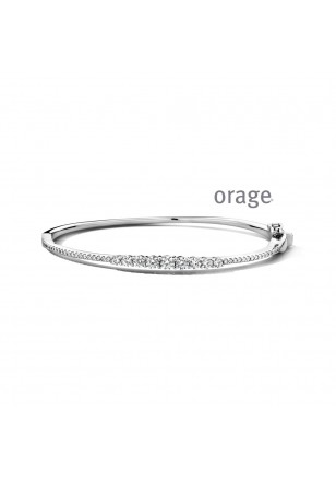 Esclave in zilver mer zirconia van het merk Orage 