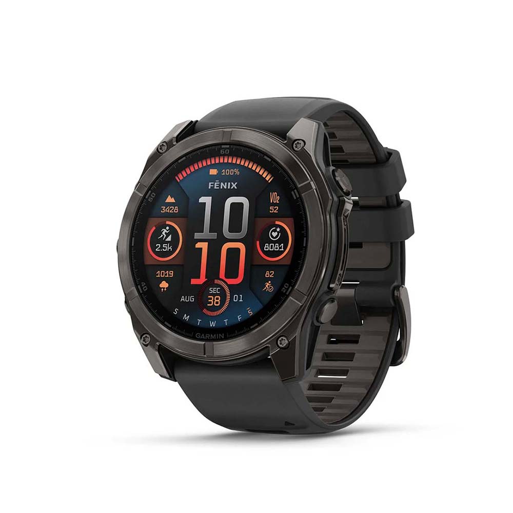Sapphire, Carbon grey DLC met zwarte/pebble grey siliconen band
