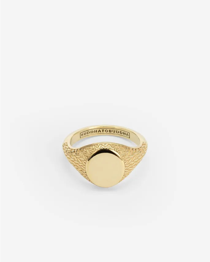 049GV 17 - Ellen Signet Ring Goud Vermeil