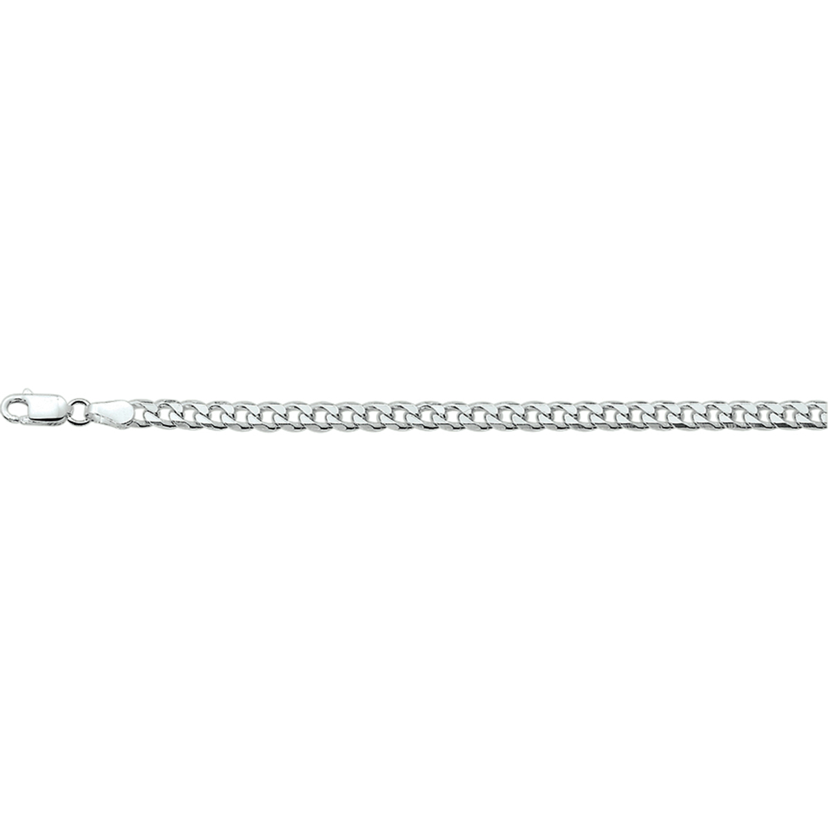 De moderne man weet dat sieraden allang niet meer alleen voor vrouwen zijn! Draag jouw set casual met een spijkerbroek of met een knipoog bij een wat meer zakelijke look. Details: Zilveren armband met geslepen gourmet schakel.

Gender: heren
Breedte: 4 mm
Langste lengte: 20 mm