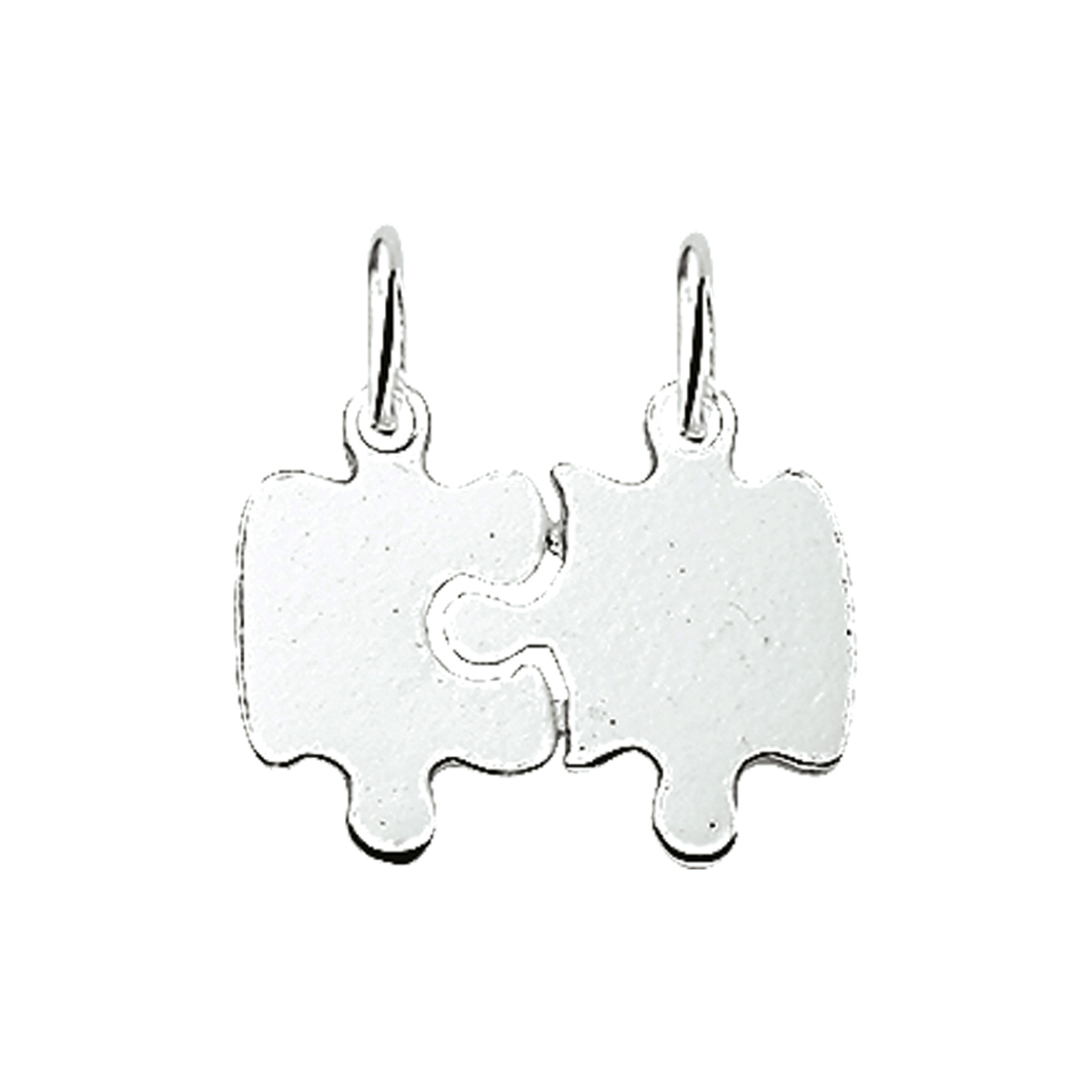 Beschrijving: Zilveren breekplaatje met puzzelstukken. 
Doelgroep: unisex
Breedte: 19.5 mm
Hoogte: 15.5 mm