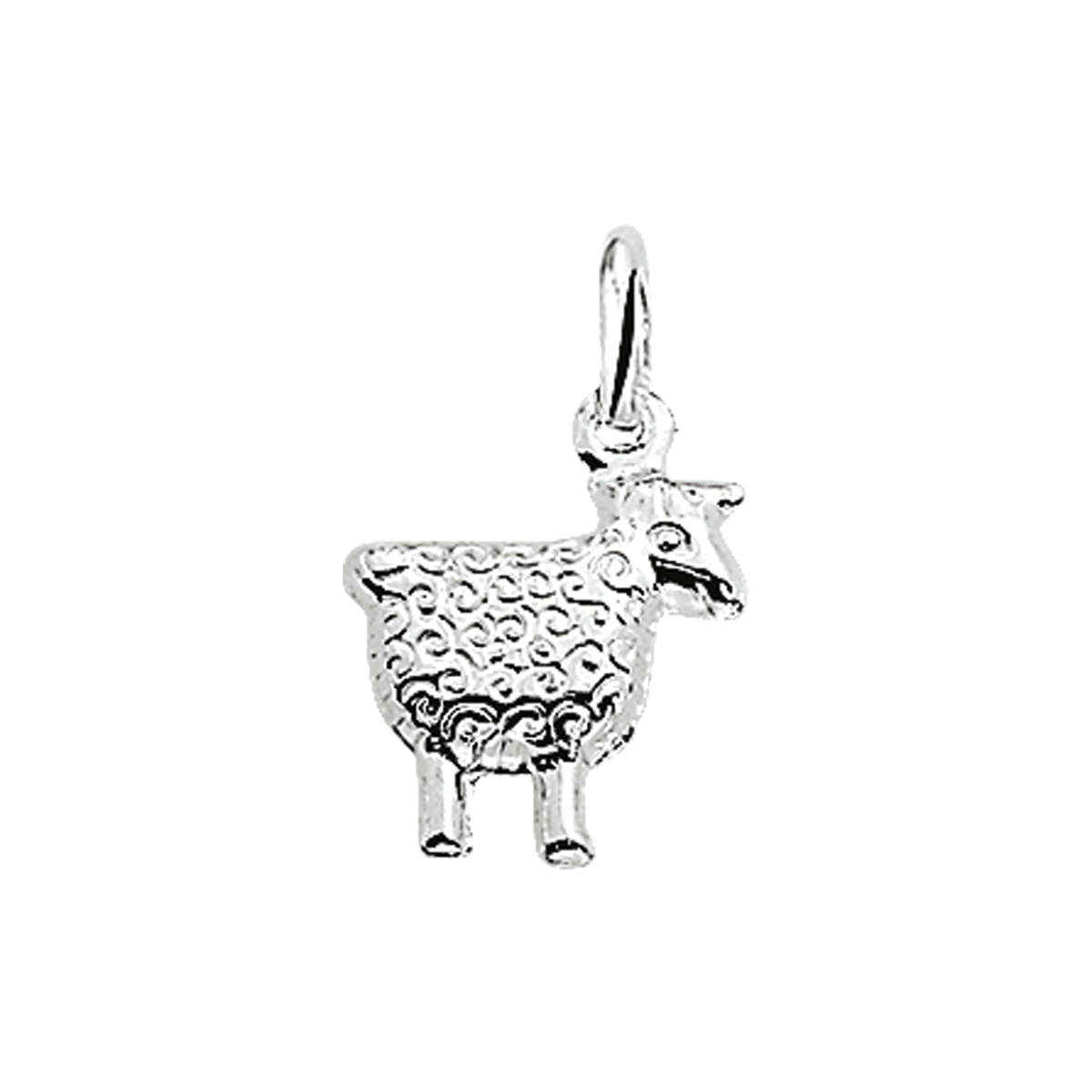 Zilveren bedelhanger schaap