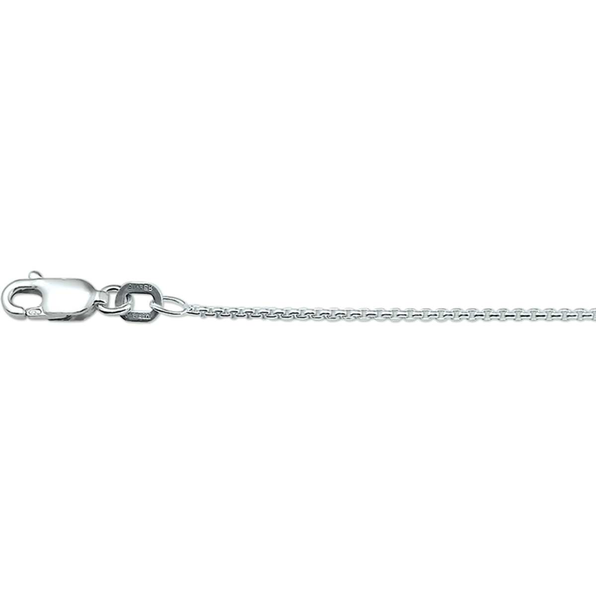 Zilveren collier met venetiaanse schakel. 
Doelgroep: unisex
Breedte: 1.2 mm
Langste lengte: 42 cm