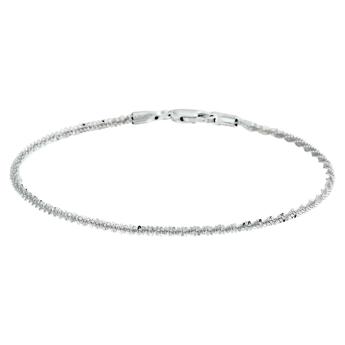 Zilveren armband fantasie getorst