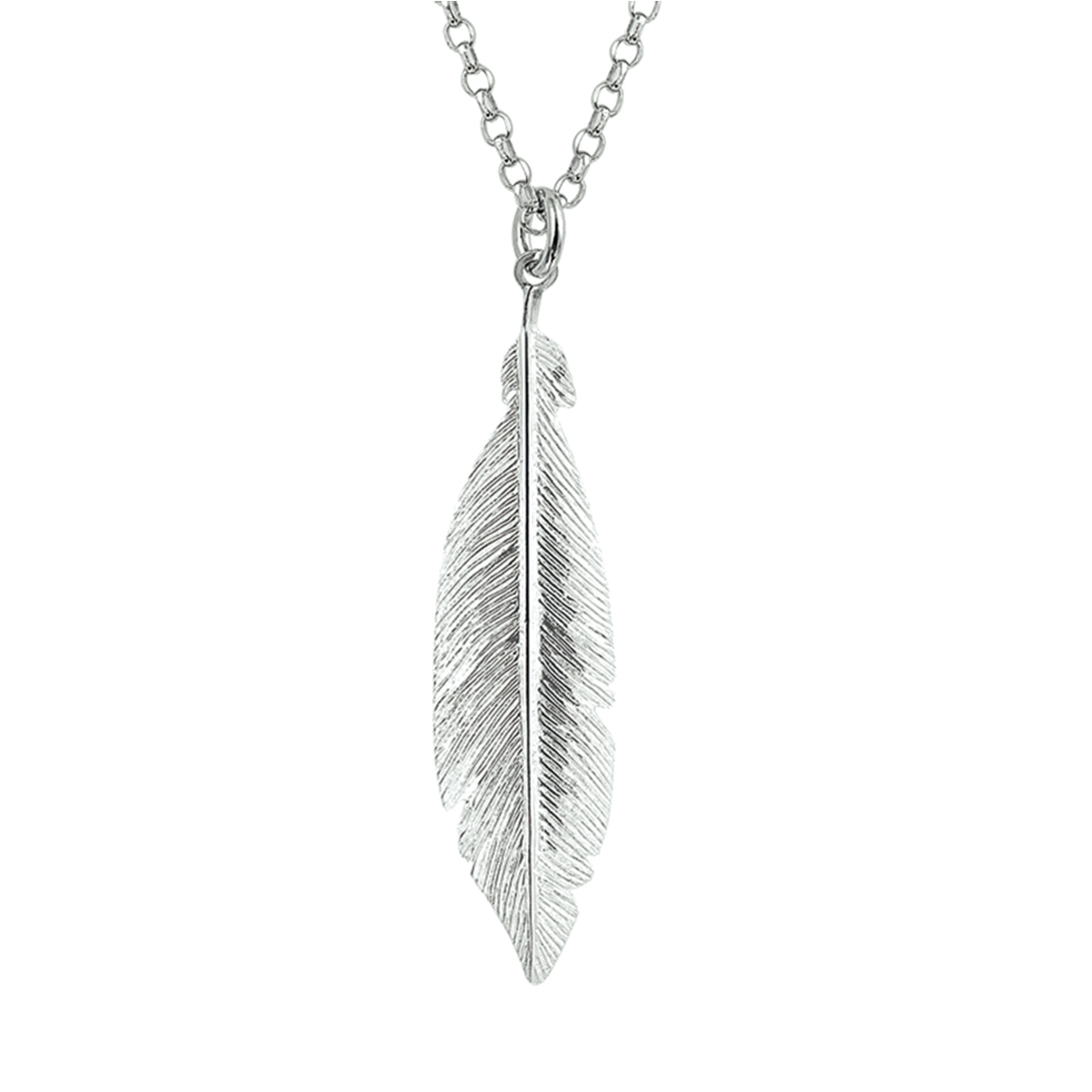 Beschrijving: Opeens waren ze overal: veertjes! Op kleding aan tassen in ons haar en nu ook in de vorm van dit trendy collier. Details: Gerhodineerd zilveren collier met een veer. De lengte van het collier bedraagt 41cm met 3cm extensie. De schakelbreedte bedraagt 1.8mm. De veer is 41mm lang en 10mm breed.
Verpakt per: 1
Doelgroep: dames
Breedte: 10 mm
Kortste lengte: 41 mm
Langste lengte: 44 mm
Hoogte: 31 mm