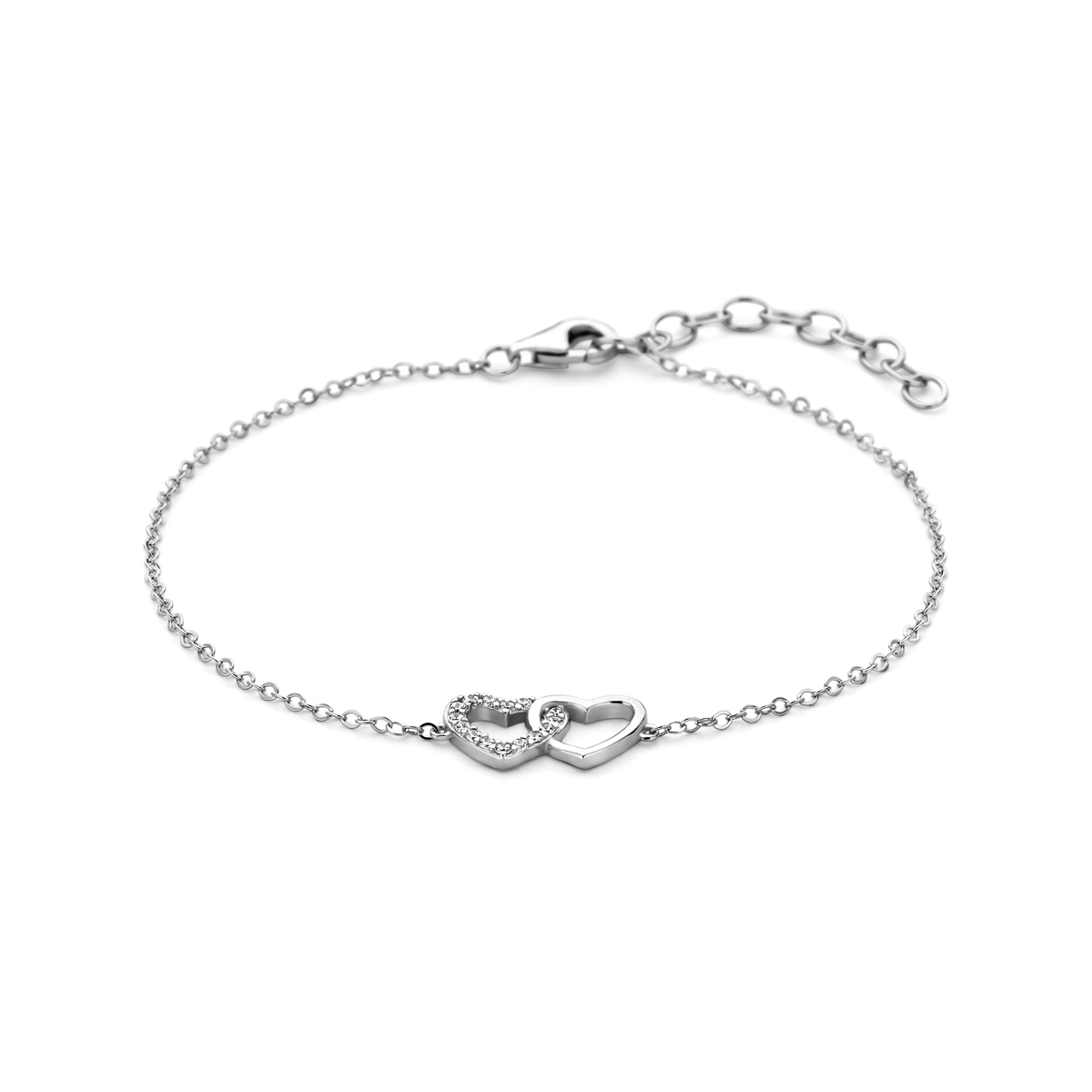 Beschrijving: Mooi gerhodineerd zilveren hartjes armband met 1.3mm breed anker schakel met een lengte van 16cm en een extensie van 3cm. Een hartje is ingelegd met een rijzetting van briljant geslepen zirkonia en hebben een afmeting van 8x13.5mm. Dit collier is te combineren met bijpassende sieraden uit onze collectie. Tip: Perfect kado voor een dierbare of geliefde! INFO: Gerhodineerd zilver is door de rhodiumlaag beter bestand tegen verkleuren en krassen.
Verpakt per: 1
Doelgroep: dames
Breedte: 13.5 mm
Kortste lengte: 16 mm
Langste lengte: 19 mm
Hoogte: 8 mm