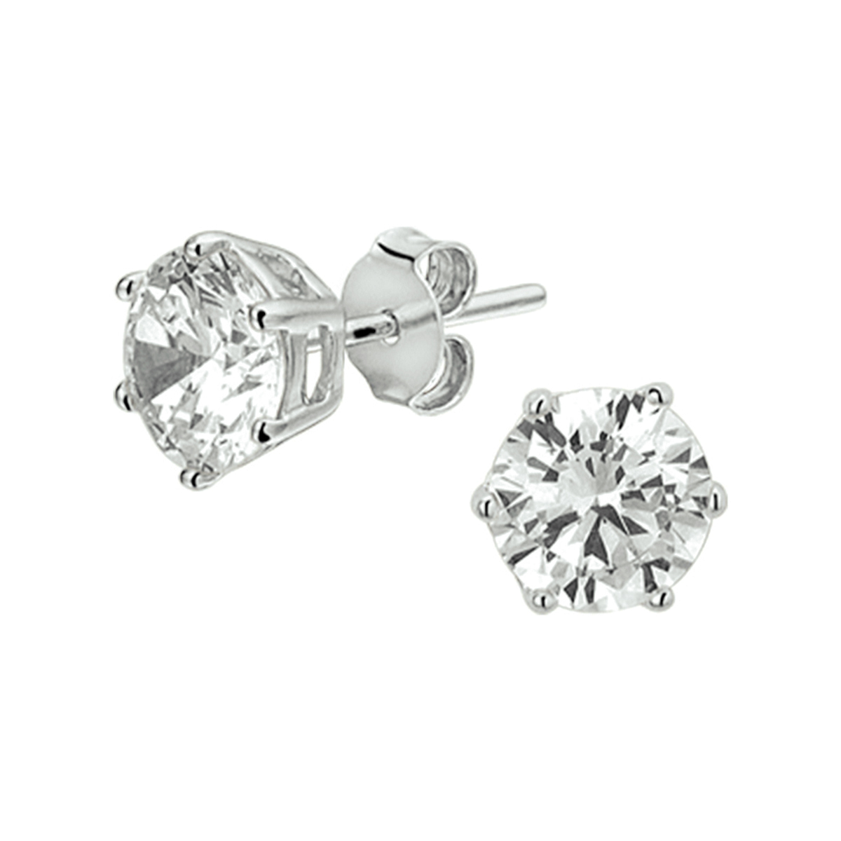 Zilver Gerhodineerd Oorstekers Zirconia 7mm.
Beschrijving: Stijlvolle gerhodineerd zilveren oorknoppen uitgevoerd met  een briljant geslepen zirkonia in een chaton zetting en stevige poussette sluiting. De zirkonia steen heeft een afmeting van 7mm.
Uniekenummer serie: 40018
Doelgroep: dames
Zetting: solitaire (chatonzetting)