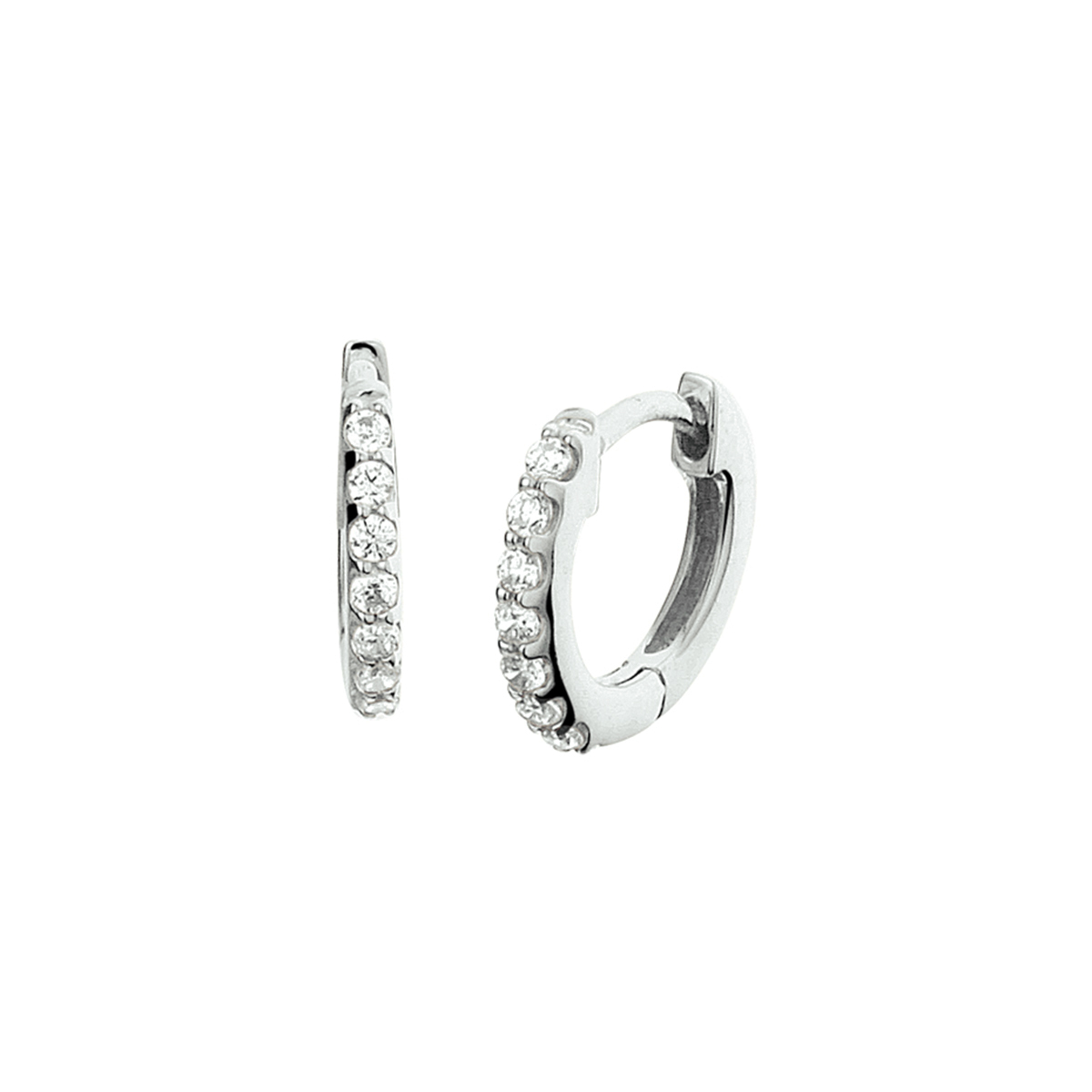 Beschrijving: Chique gerhodineerd zilveren klapcreolen van 11.5x1.8mm uitgevoerd met een luxe rijzetting van briljant geslepen zirkonia en stevige scharnier sluiting. Tip: Combineer deze klapcreolen met sieraden uit onze collectie en creeer zo een schitterende set!. 
Verpakt per: 1
Doelgroep: dames
Breedte: 1.8 mm
Zetting: alliance (rijzetting)